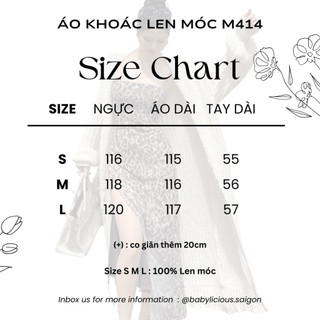 Áo khoác len móc M414