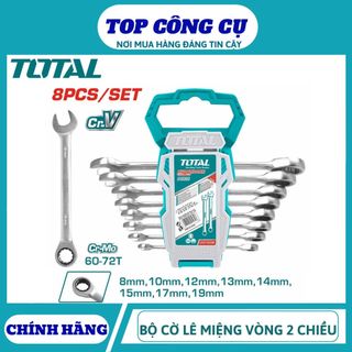 ĐỒ NGHỀ TOTAL Bộ cờ lê miệng vòng 2 chiều THT102RK086