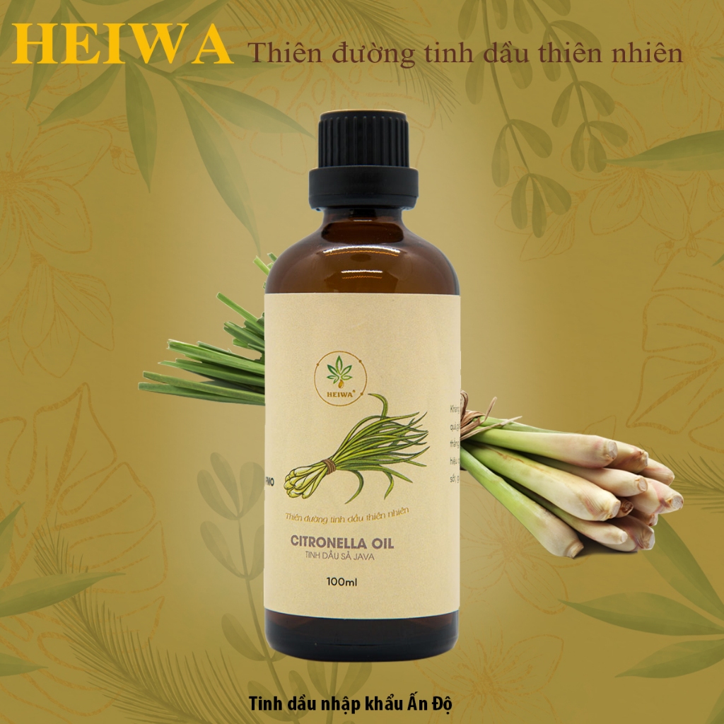 Ảnh Tinh dầu Sả Java thương hiệu HEIWA nhập khẩu Ấn Độ có giấy kiểm định, dung tích 100ml 1