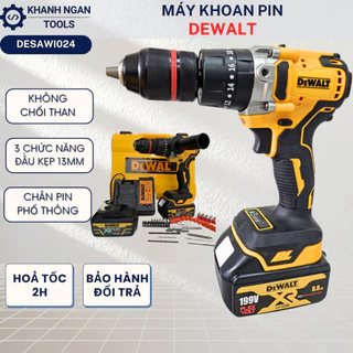 Máy Khoan DESAWI DEWALT Không Chổi Than đầu 13mm Bosch 3 Chức Năng Bắn Bắn Vít Rút Lõi Siêu Khỏe DESAWI024
