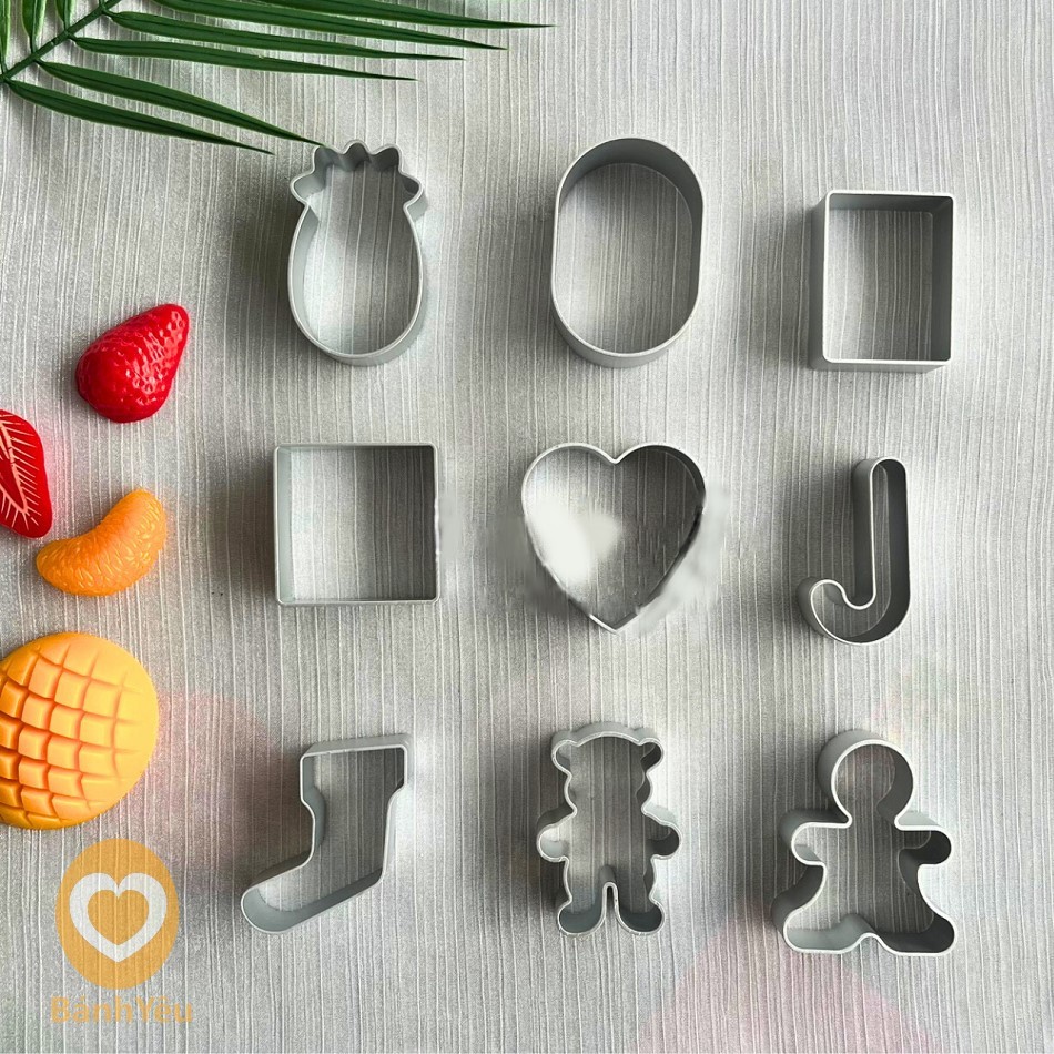 Khuôn nhấn làm bánh quy/ Khuôn làm bánh dứa nhiều mẫu đa dạng - KHTC