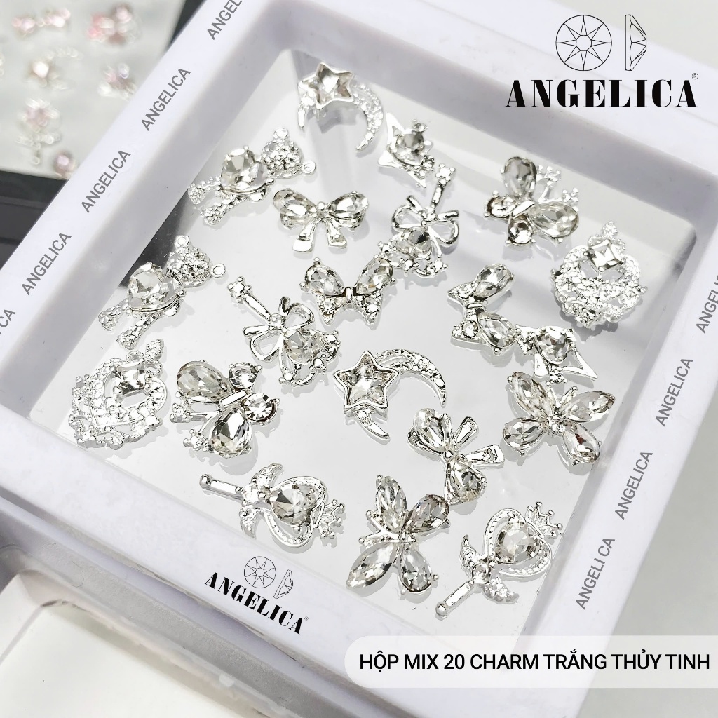 Hộp Mix 20 Charm Kiểu Dáng Siêu Xinh ANGELICA - Trang Trí Móng Tay
