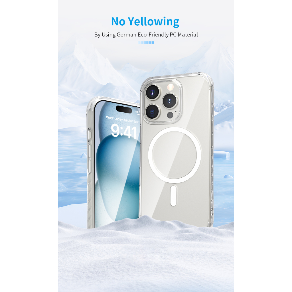 [ Siêu Mỏng ] Ốp Hoda Slim Defender Chống Ố Vàng & Tích Hợp Sạc Từ Tính Tiện Lợi cho iP16 Pro/ 16 Pro Max