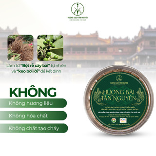 [OCOP 4 SAO - CAO CẤP] Hộp 60 que hương bài cao cấp Tân Nguyên, rễ cây hương bài tự nhiên, sạch không hóa chất