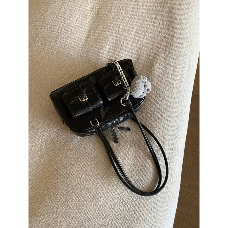 Túi xách Chio 2nd dáng hộp hai quai TẶNG KÈM CHARM vintage đeo vai cực xinh (FREESHIP)
