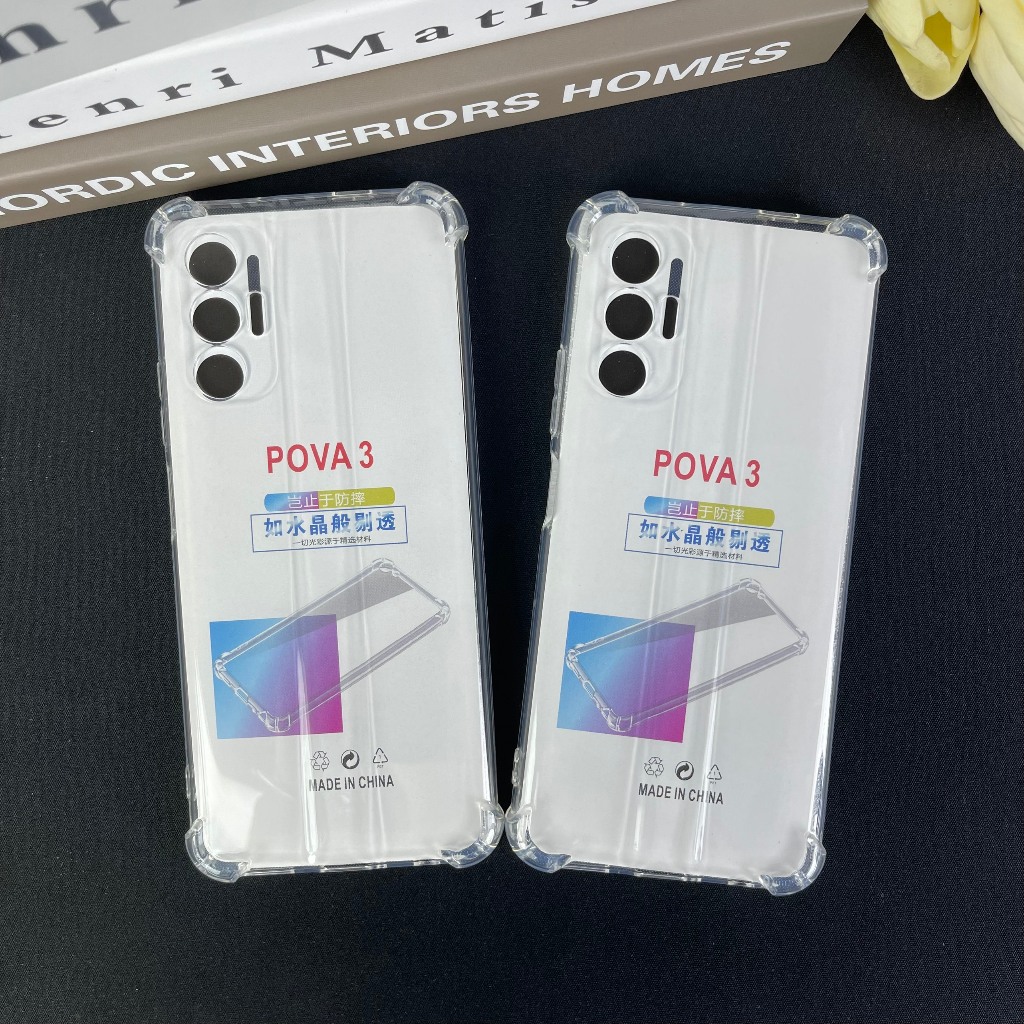 Ốp lưng Tecno POVA 3 dẻo trong suốt silicon cao cấp chống sốc va đập bảo vệ cam điện thoại toàn diện