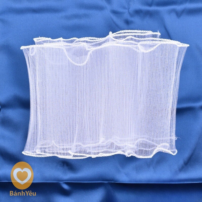 Voan lưới trắng quấn bánh sinh nhật 180cm*13cm