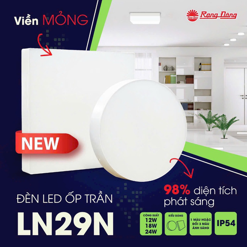 LED LN29N 170x170/12W