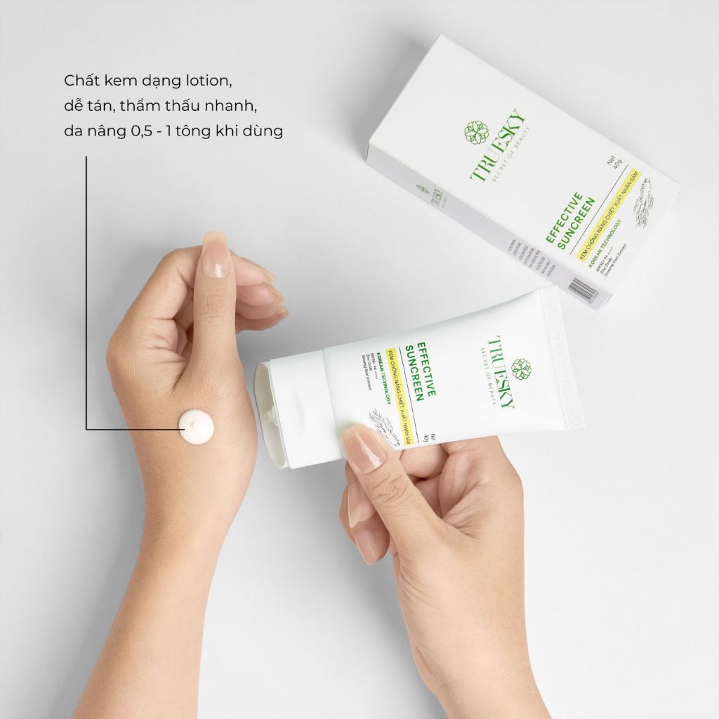 Ảnh Kem chống nắng nâng tông Truesky Effective Sunscreen SPF 50+ PA+++ 40g 2