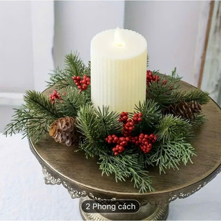 VÒNG HOA DECOR TRANG TRÍ NẾN THƠM
