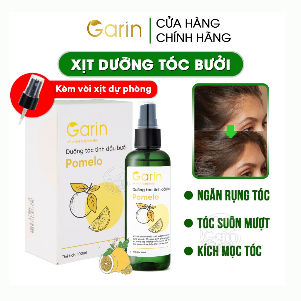 Ảnh Chai tinh dầu bưởi xịt mọc tóc pomelo GARIN 100ml dưỡng tóc kích mọc tóc giảm rụng cho tóc dày hơn 1