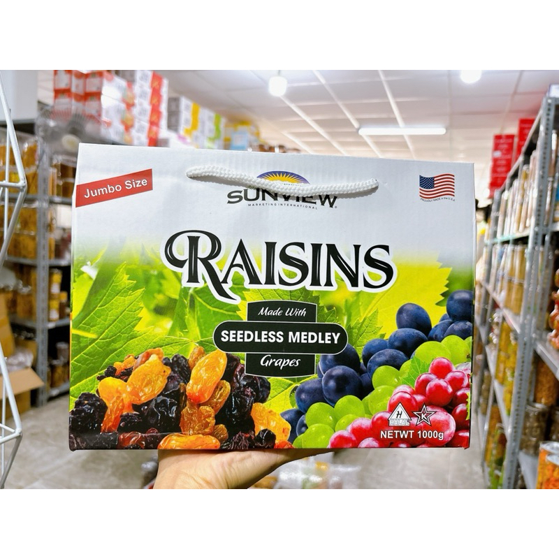 Nho khô Sunview Raisins hộp 1kg (HMH Store) | Shopee Việt Nam