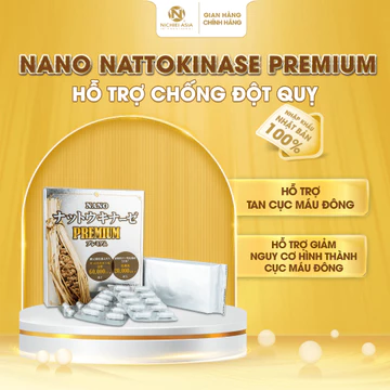 NATTOKINASE hỗ trợ phòng đột quỵ, tai biến, tan cục máu đông NANO NATTOKINASE PREMIUM NICHIEI ASIA