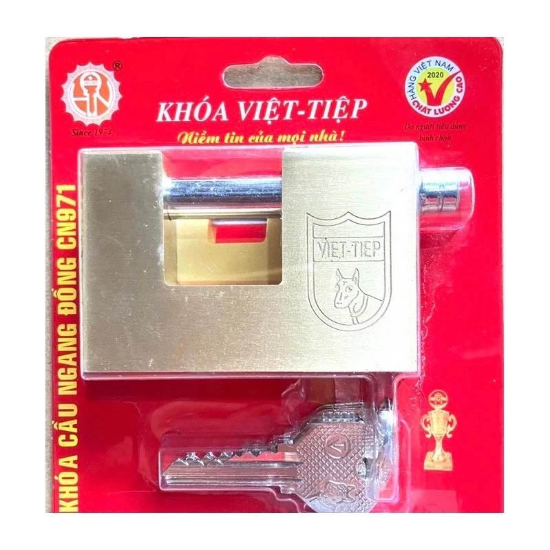 Khóa đồng Việt Tiệp chống cắt, khóa cầu ngang đồng Việt Tiệp chính hãng