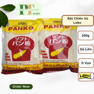 Bột Chiên Xù panko hiệu Lobo 200 gram. Chiên giòn rụm Tôm Mực Gà