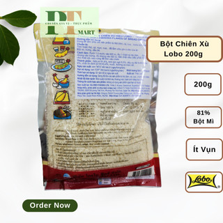 Bột Chiên Xù panko hiệu Lobo 200 gram. Chiên giòn rụm Tôm Mực Gà