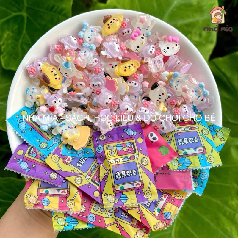 [Đủ size]Tổng hợp tất tật các loại túi mù charm từ mini tới siêu bự blin bag bóc quà bất ngờ labu cappy kuromi dạ quang