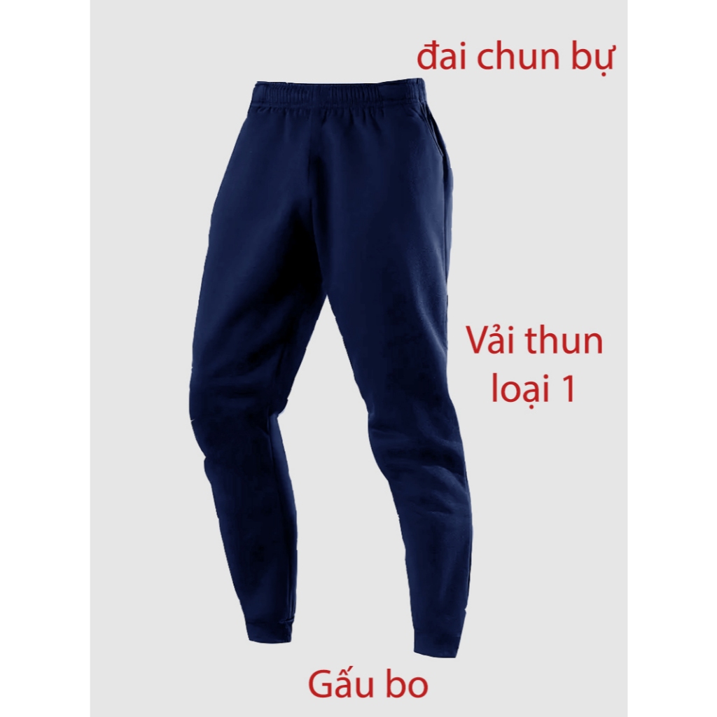 Combo 3 quần  Mẫu bất kỳ,Quần Thể Thao Cao Cấp Vải Loại 1 logo 7 màu Không Nhăn Không Xù màu đen