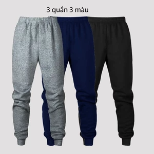 Combo 3 quần Mẫu bất kỳ,Quần Thể Thao Cao Cấp Vải Loại 1 logo 7 màu Không Nhăn Không Xù màu đen