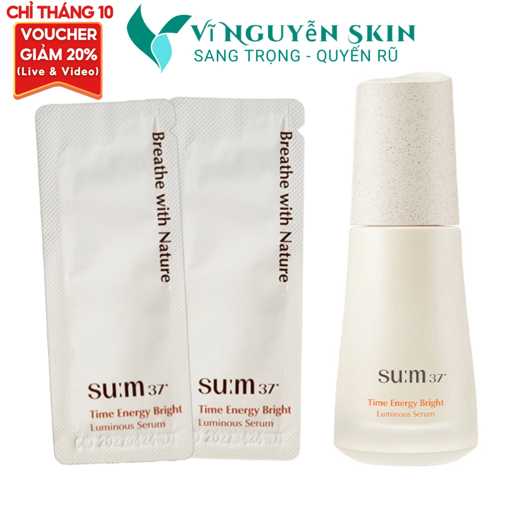 10 Gói Tinh chất Sum Trắng Dưỡng Sáng Da, Mờ Thâm Nám Time Energy Serum ...