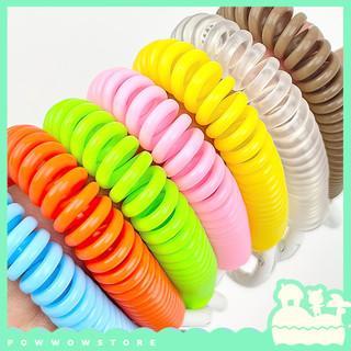 Phụ Kiện Dây Móc Lò Xo Hai Đầu Vòng Nhựa PVC Gắn Trang Trí Bao Đựng Thẻ Hoặc Móc Khoá Nhiều Màu Color 2