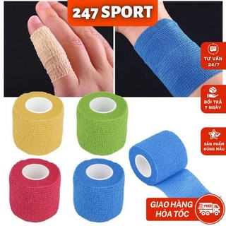 Băng keo thể thao đá bóng quấn cổ chân cao su non vải tự dính, băng keo cuốn cổ tay y tế - 2EVSHOP SIEU HOT