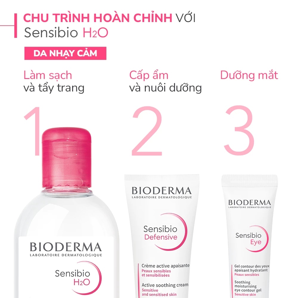 Nước Tẩy Trang Bioderma Dành Cho Da Nhạy Cảm Sensibio H2O 500ML