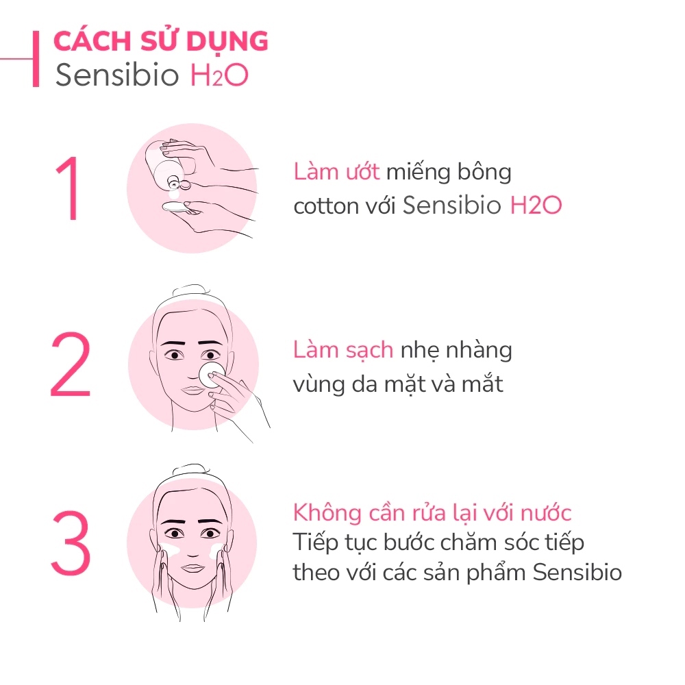 Nước Tẩy Trang Bioderma Dành Cho Da Nhạy Cảm Sensibio H2O 500ML