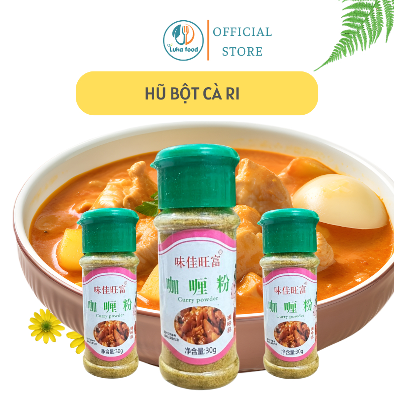 Hũ Rắc Gia Vị Nấu Ăn Vương Phi 35g - Xuyên Tiêu, Bột Ớt, Cà Ri, Tiêu Đen, Rắc Nướng, Hũ Nhỏ Gọn Luka Food