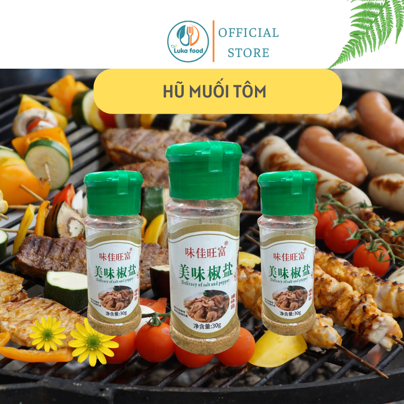 Hũ Rắc Gia Vị Nấu Ăn Vương Phi 35g - Xuyên Tiêu, Bột Ớt, Cà Ri, Tiêu Đen, Rắc Nướng, Hũ Nhỏ Gọn Luka Food