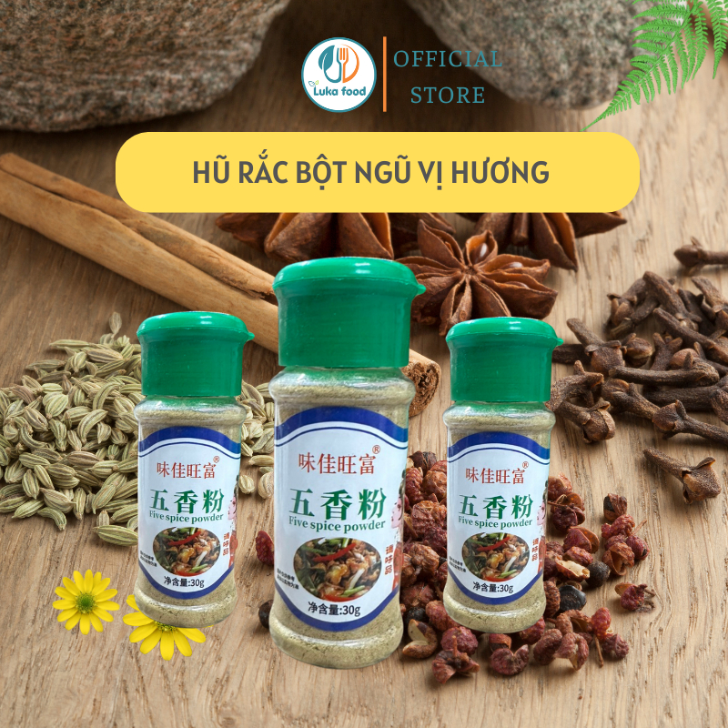 Hũ Rắc Gia Vị Nấu Ăn Vương Phi 35g - Xuyên Tiêu, Bột Ớt, Cà Ri, Tiêu Đen, Rắc Nướng, Hũ Nhỏ Gọn Luka Food