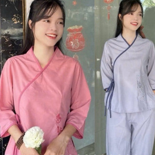 Nơ Tim An Yên Nữ # Đồ Lam Đi Chùa
