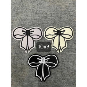 ptach vải ủi nhiệt thêu hình thời trang sticker nơ siêu xinh