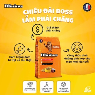 Thức Ăn Hạt Cho Mèo Mọi Lứa Tuổi Minino 7.5kg Tuna Bao Xá Pet Kool