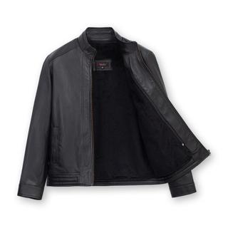 Áo da nam, áo da thật cao cấp da cừu lót lông tháo rời FTT Leather Menswear Jacket  AD215C