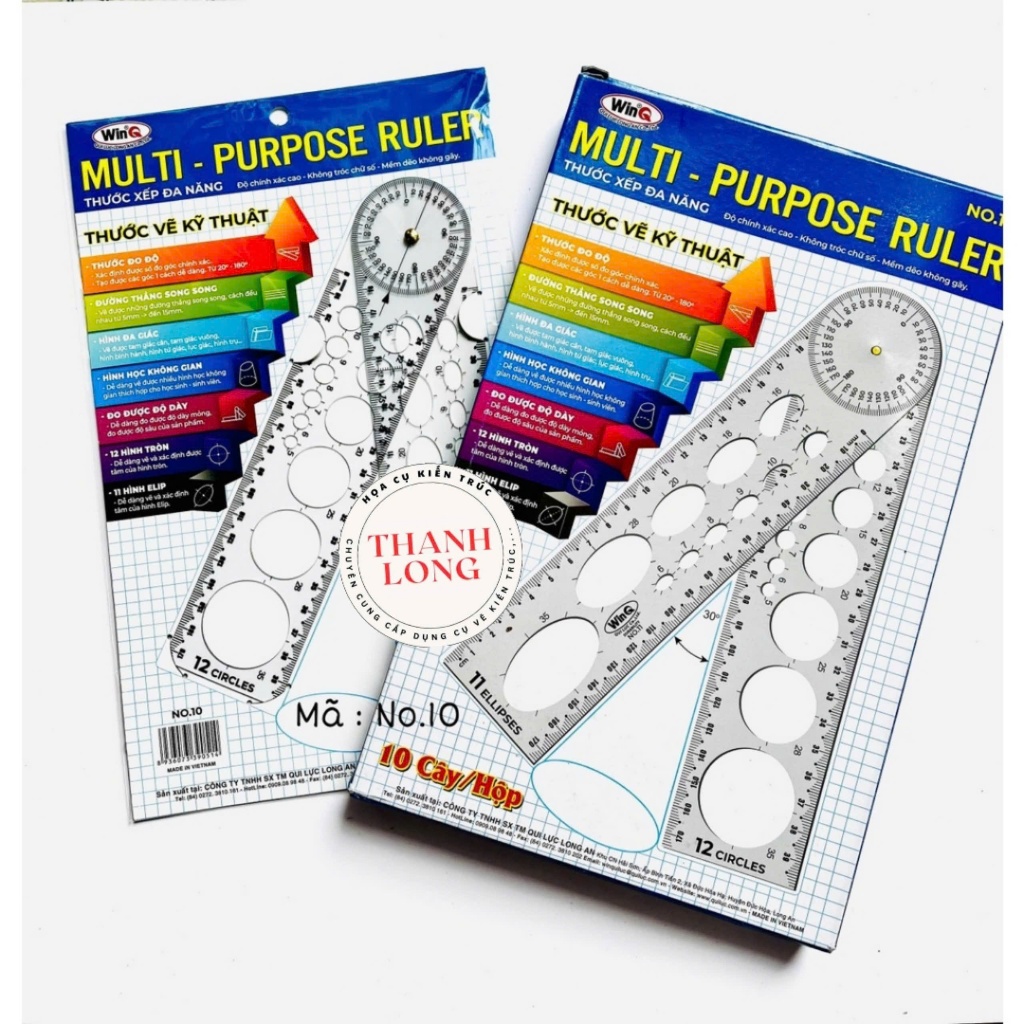 HCKT [THANH LONG] - Thước Xếp Đa Năng WINQ Multi Purpose Ruler / Thước ...