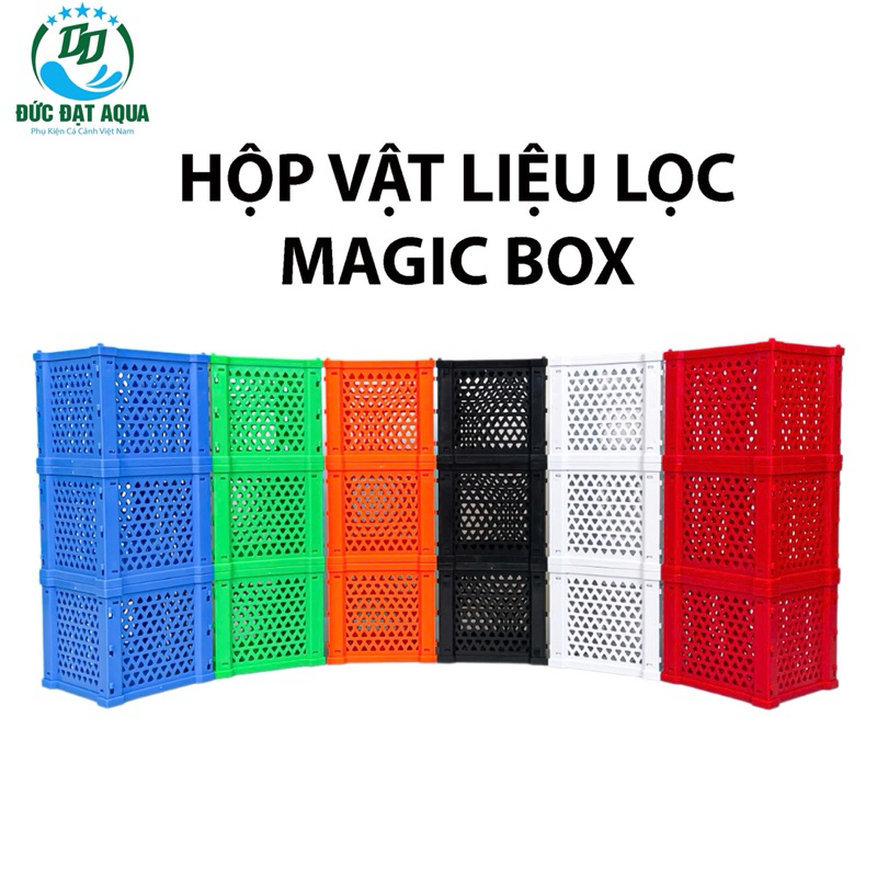 Hộp đựng vật liệu lọc Magic Box kích thước 12x12x11cm siêu hót lắp ghép tiện lợi 4