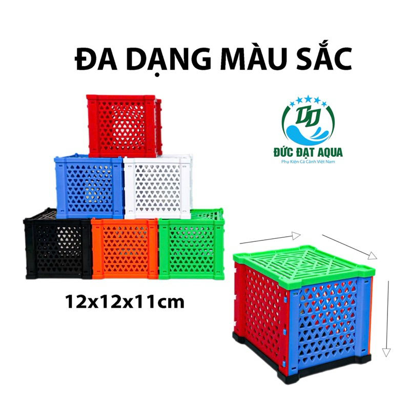 Hộp đựng vật liệu lọc Magic Box kích thước 12x12x11cm siêu hót lắp ghép tiện lợi