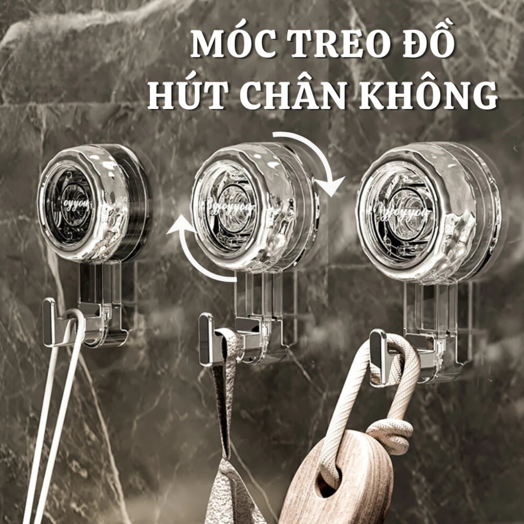 Mua 10 tặng 1 Móc Treo Đồ Hút Chân Không Chịu Lực Có Thể Tái Sử Dụng Nhiều Lần Không Cần Khoan Vít