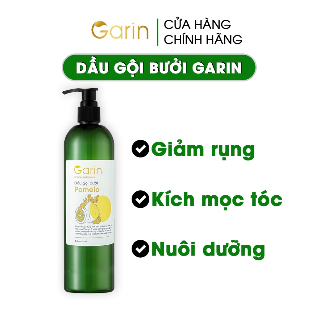 Ảnh Dầu gội bưởi mọc tóc và giảm rụng tóc Garin nuôi dưỡng tóc từ gốc đến ngọn cho nam nữ 300ml 1