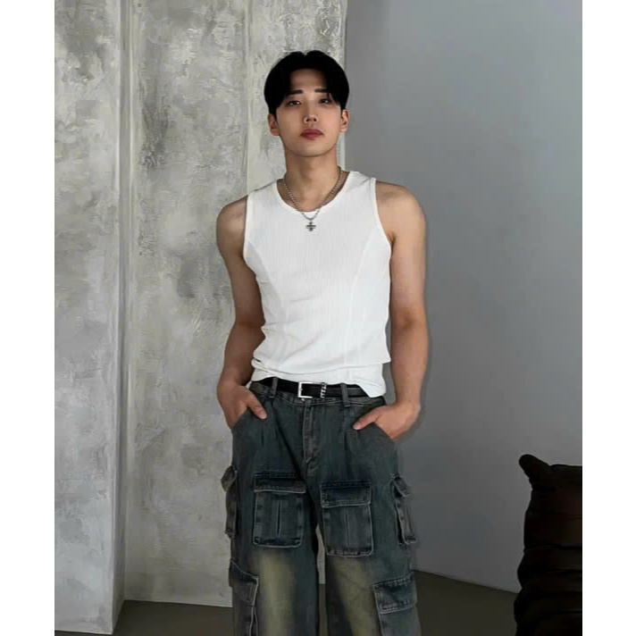 Áo thun Tanktop Body SEST thun tăm ICVCVNI Unisex menwear