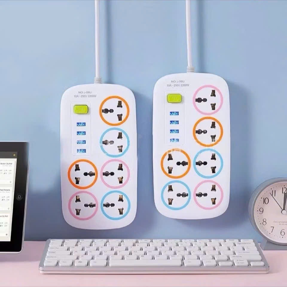 Ổ Cắm Điện Thông Minh Cổng USB Tiện Lợi An Toàn Chống Giật Chống Cháy Nổ,  Ổ ĐIỆN ĐA NĂNG - ODIEN8324
