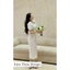 Váy body Tafa trắng đính hoa – thiết kế cao cấp Kim Thoa Design | Sang chảnh tôn dáng