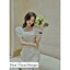 Váy body Tafa trắng đính hoa – thiết kế cao cấp Kim Thoa Design | Sang chảnh tôn dáng