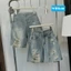 Quần jean ngố nữ ống rộng rách , chất jean denim không giãn cực xinh, cực bền William - AT473