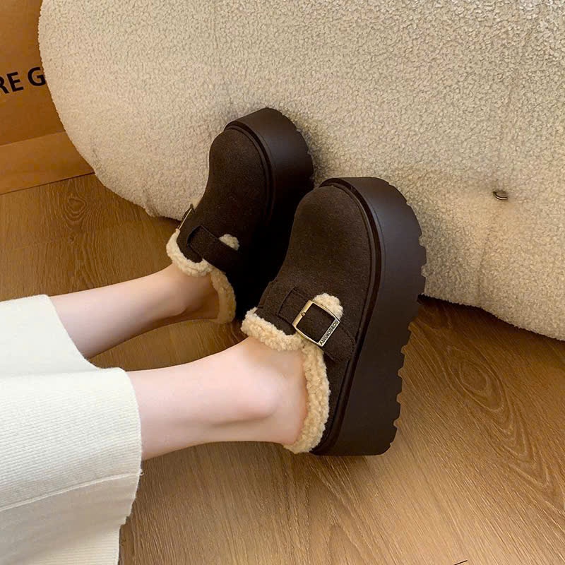 Dép nữ, dép lông sục nữ đế bánh mì xinh xắn, ấm áp