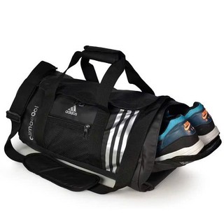 Túi thể thao Climacool Orange, Túi trống thể thao du lịch nam nữ tròn đựng đồ tập gym có ngăn đựng giày