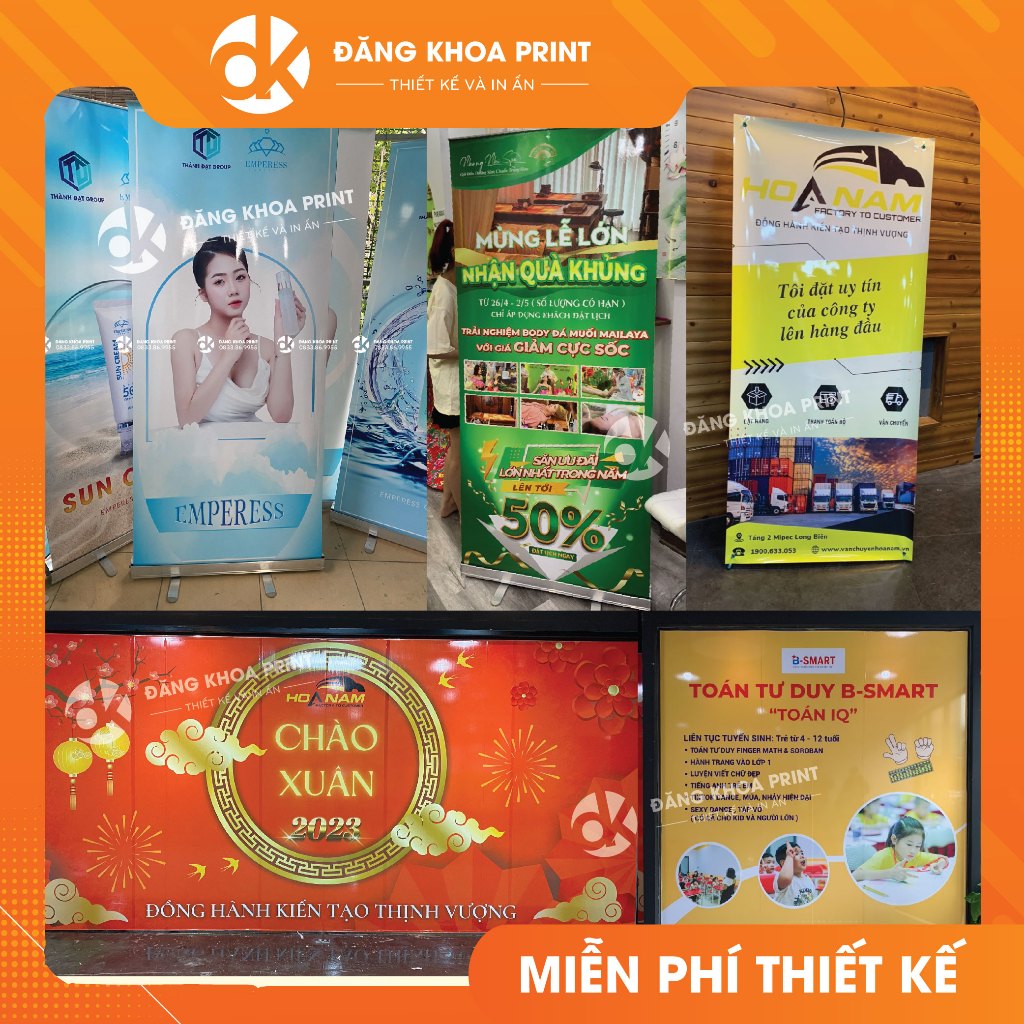 In Decal dán kính, Decal khổ lớn , Standee quảng cáo miễn phí thiết kế , Standy spa, Standee chúc mừng sinh nhật
