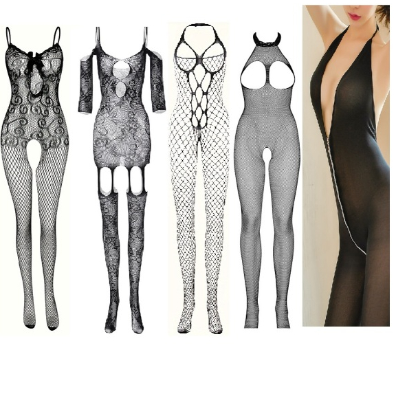 Bộ Ngủ Body Liền Thân Hở Đũng Bodysuit Ren Lưới Hai Dây Sexy ...