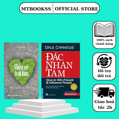 Sách - Combo Hiểu Về Trái Tim + Đắc Nhân Tâm (khổ lớn) - First News